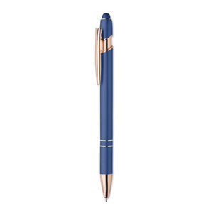 Penna in alluminio riciclato Blu - personalizzabile con logo