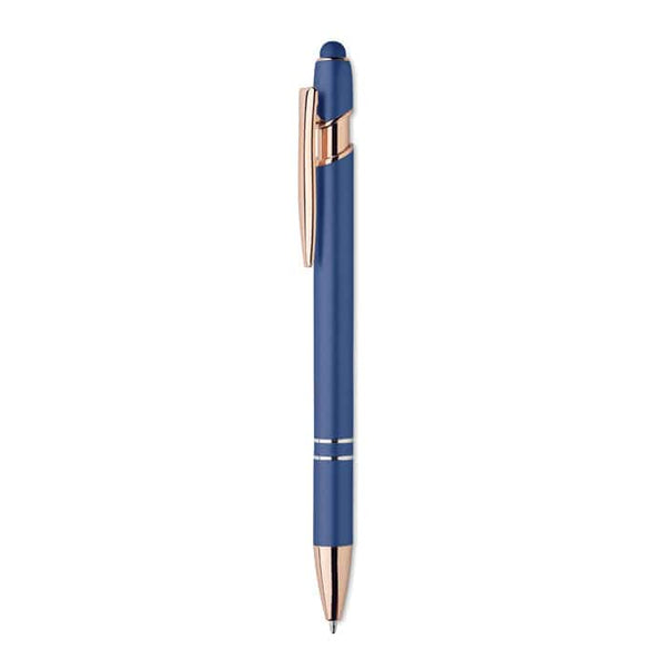 Penna in alluminio riciclato Blu - personalizzabile con logo