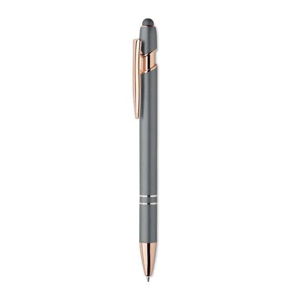 Penna in alluminio riciclato Grigio - personalizzabile con logo