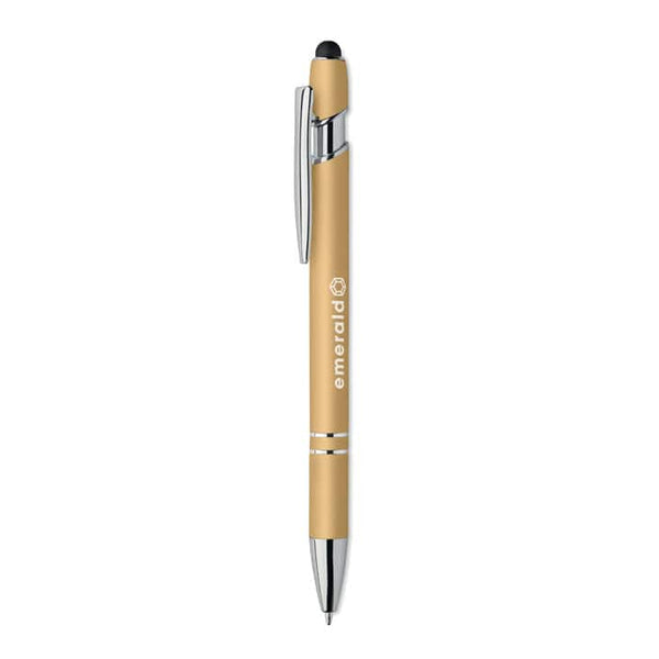 Penna in alluminio riciclato touch - personalizzabile con logo