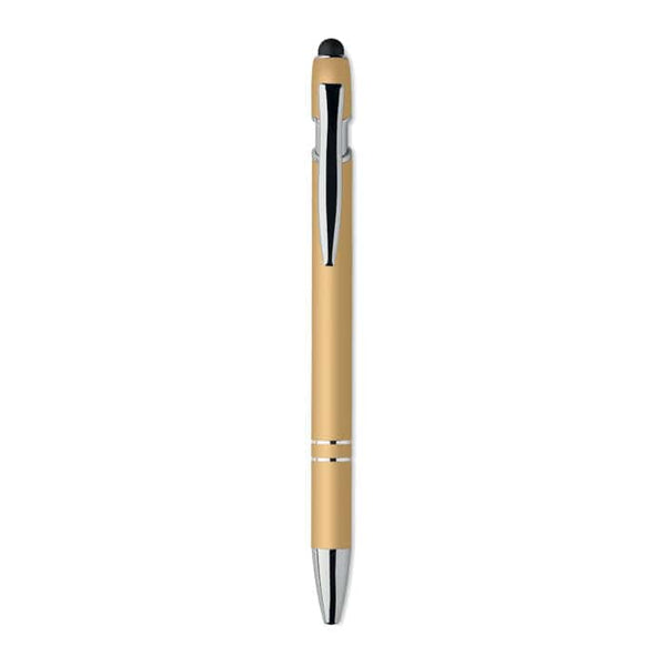 Penna in alluminio riciclato touch - personalizzabile con logo