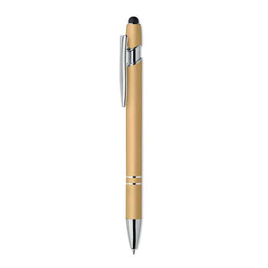 Penna in alluminio riciclato touch Oro - personalizzabile con logo