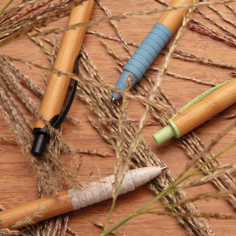 Penna in bambù e fibra di grano Colore: nero, bianco, blu, verde €0.61 - P610.531