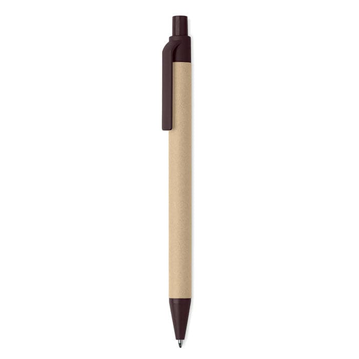 Penna in caffè e ABS Natural marrone - personalizzabile con logo