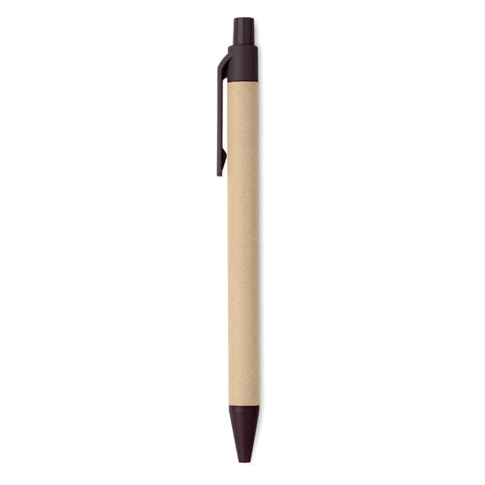 Penna in caffè e ABS Natural marrone - personalizzabile con logo