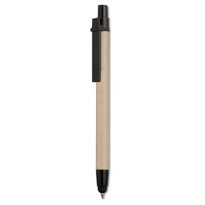 Penna in carta riciclata punta touch - personalizzabile con logo