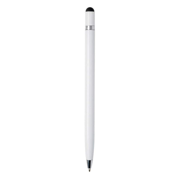 Penna in metallo Simplistic bianco - personalizzabile con logo