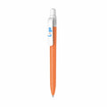 Penna made in Italy - Oceanworks® - cap bianco arancione - personalizzabile con logo
