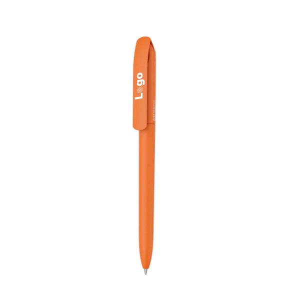 Penna made in Italy - plastica post industriale arancione - personalizzabile con logo