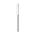 Penna made in Italy - plastica post industriale - cap bianco grigio - personalizzabile con logo