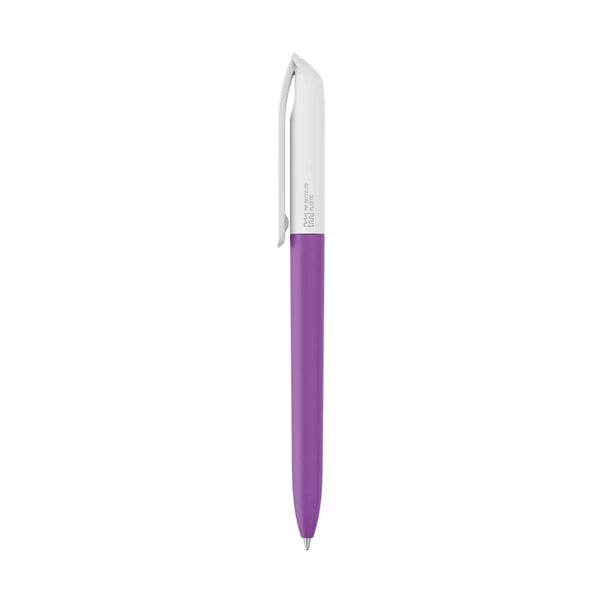 Penna made in Italy - plastica post industriale - cap bianco - personalizzabile con logo