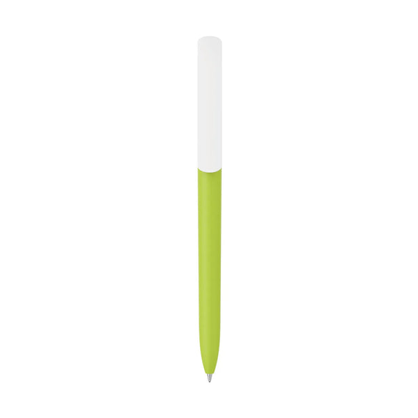 Penna made in Italy - plastica post industriale - cap bianco - personalizzabile con logo