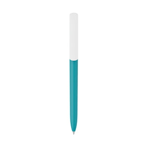 Penna made in Italy - plastica post industriale - cap bianco - personalizzabile con logo