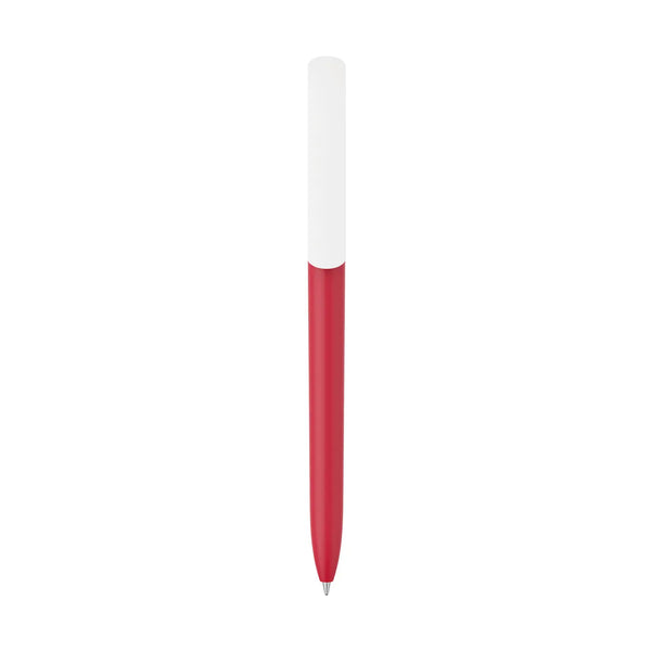 Penna made in Italy - plastica post industriale - cap bianco - personalizzabile con logo
