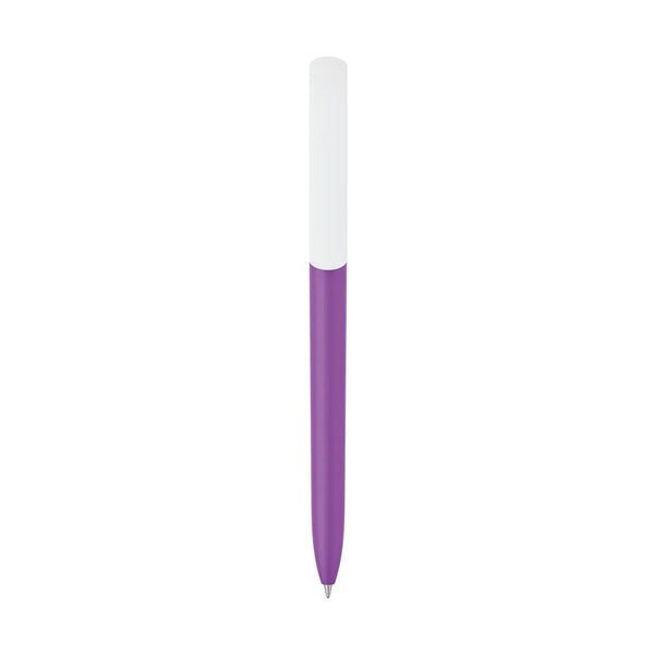 Penna made in Italy - plastica post industriale - cap bianco - personalizzabile con logo