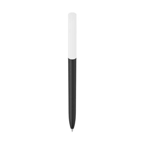Penna made in Italy - plastica post industriale - cap bianco - personalizzabile con logo