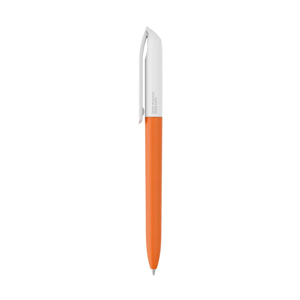 Penna made in Italy - plastica post industriale - cap bianco - personalizzabile con logo