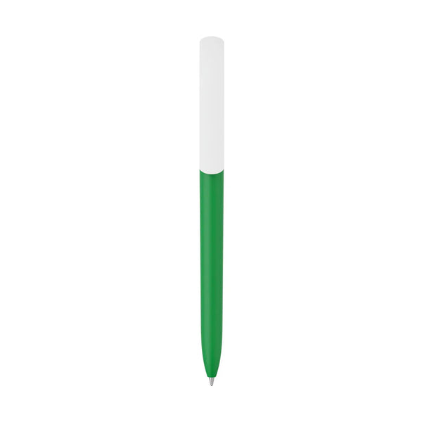 Penna made in Italy - plastica post industriale - cap bianco - personalizzabile con logo