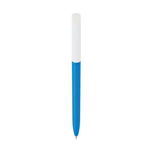 Penna made in Italy - plastica post industriale - cap bianco - personalizzabile con logo