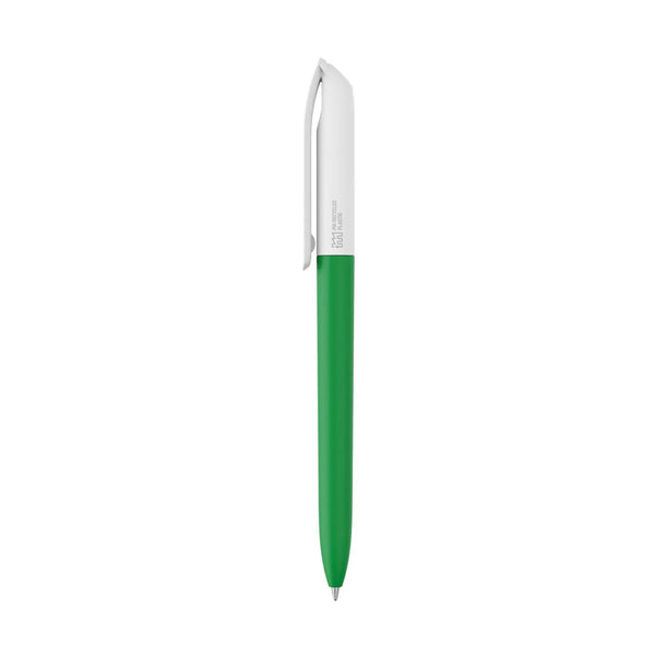 Penna made in Italy - plastica post industriale - cap bianco - personalizzabile con logo