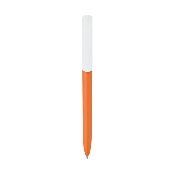 Penna made in Italy - plastica post industriale - cap bianco - personalizzabile con logo