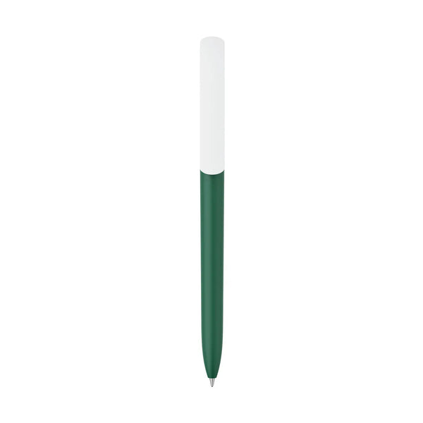 Penna made in Italy - plastica post industriale - cap bianco - personalizzabile con logo