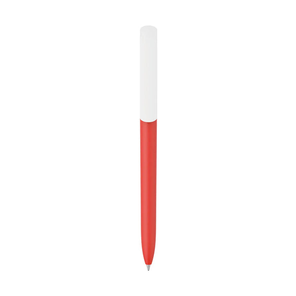 Penna made in Italy - plastica post industriale - cap bianco - personalizzabile con logo