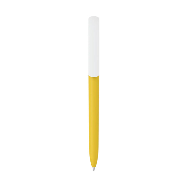 Penna made in Italy - plastica post industriale - cap bianco - personalizzabile con logo