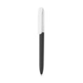 Penna made in Italy - plastica post industriale - cap bianco nero - personalizzabile con logo
