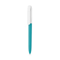 Penna made in Italy - plastica post industriale - cap bianco ottanio - personalizzabile con logo