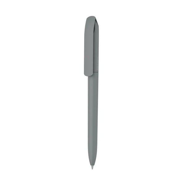 Penna made in Italy - plastica post industriale grigio scuro - personalizzabile con logo