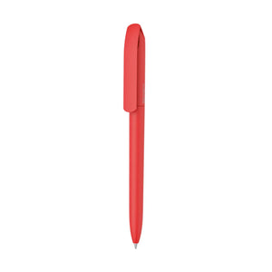 Penna made in Italy - plastica post industriale rosso vivo - personalizzabile con logo