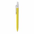 Penna made in Italy - RPET - cap bianco giallo - personalizzabile con logo
