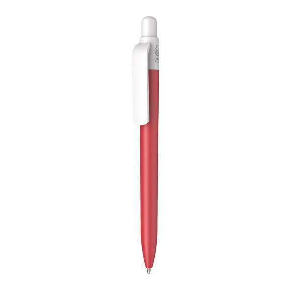 Penna made in Italy - RPET - cap bianco rosso - personalizzabile con logo