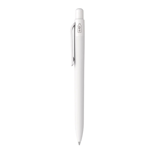Penna made in Italy - RPET - gommata bianco - personalizzabile con logo