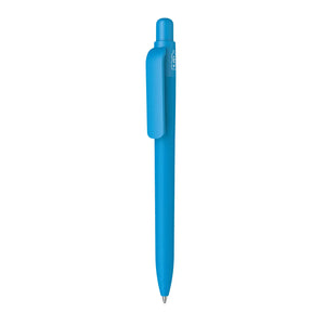 Penna made in Italy - RPET - gommata ciano - personalizzabile con logo