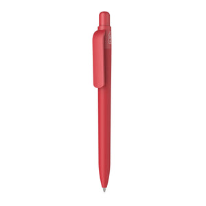 Penna made in Italy - RPET - gommata rosso - personalizzabile con logo