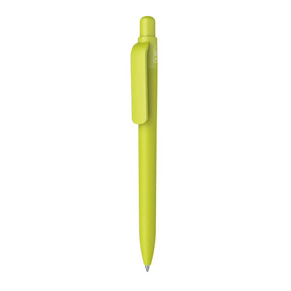 Penna made in Italy - RPET - gommata verde calce - personalizzabile con logo