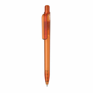 Penna made in Italy - RPET - trasparente arancione - personalizzabile con logo