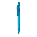 Penna made in Italy - RPET - trasparente azzurro - personalizzabile con logo