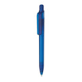 Penna made in Italy - RPET - trasparente blu - personalizzabile con logo