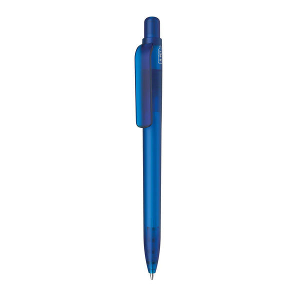 Penna made in Italy - RPET - trasparente blu - personalizzabile con logo