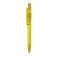Penna made in Italy - RPET - trasparente giallo - personalizzabile con logo