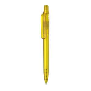 Penna made in Italy - RPET - trasparente giallo - personalizzabile con logo