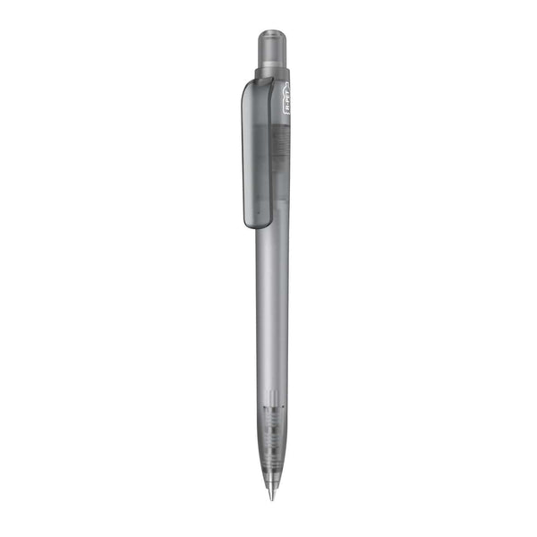 Penna made in Italy - RPET - trasparente grigio - personalizzabile con logo