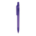 Penna made in Italy - RPET - trasparente viola - personalizzabile con logo