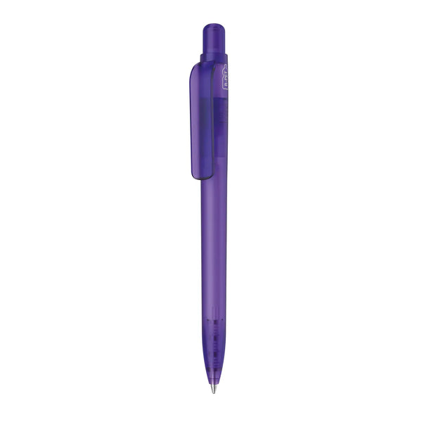 Penna made in Italy - RPET - trasparente viola - personalizzabile con logo