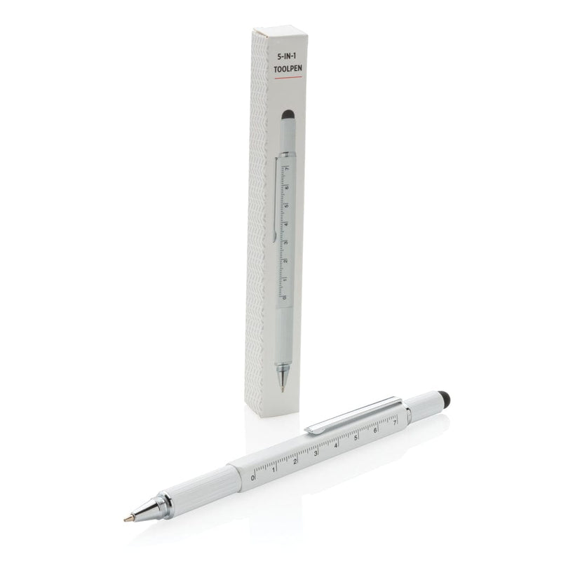 Penna multiattrezzo 5 in 1 in alluminio Colore: nero, grigio, bianco, blu, giallo €6.22 - P221.551