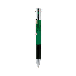 Penna Multifour verde - personalizzabile con logo