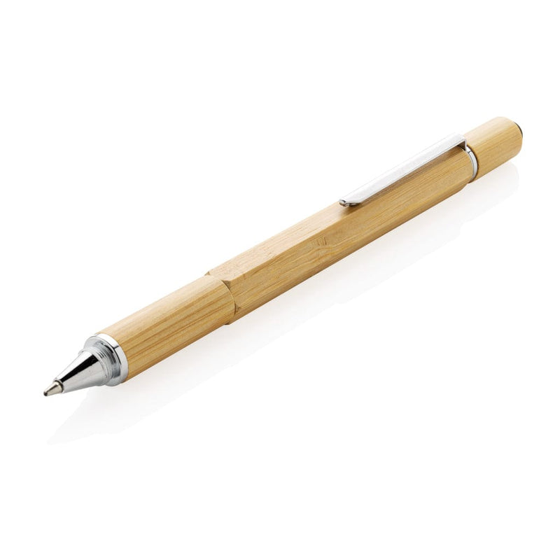 Penna multifunzione 5 in 1 in bambù Colore: marrone €6.66 - P221.549